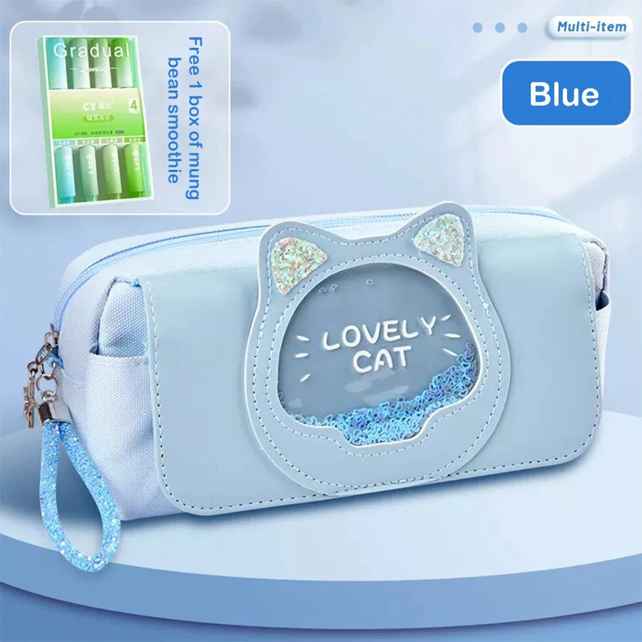 Kawaii Quicksand Pencil Case