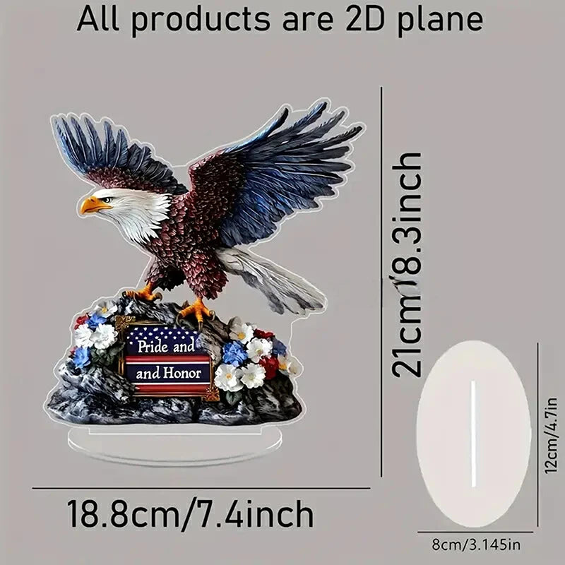 4th of July Eagle Gnome Figurine