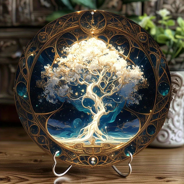 Tree of Life Mandala Metal Wall Art