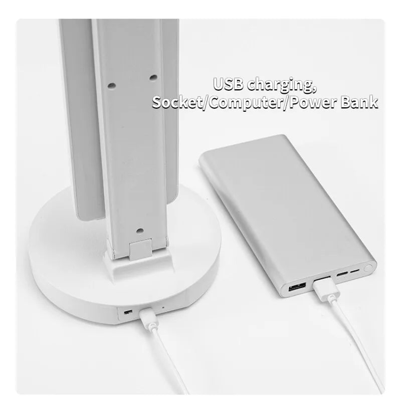 LED Desk Lamp with Clock
