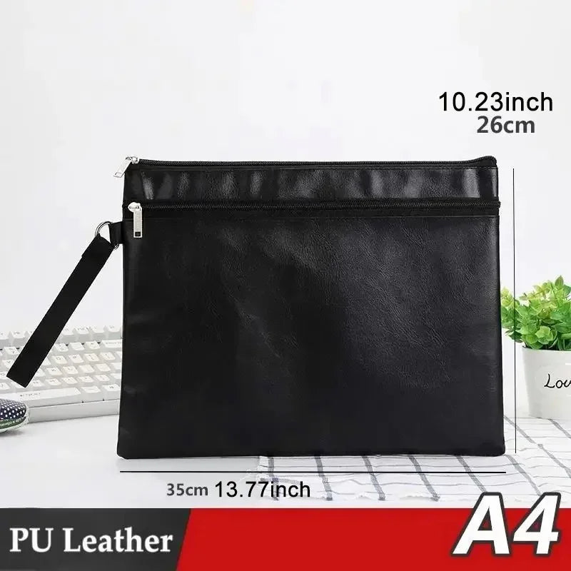 PU Leather Document Bag