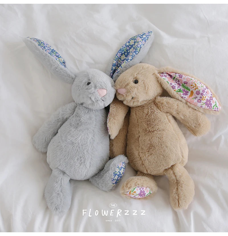 Cartoon Floral Bunny Plush Toy