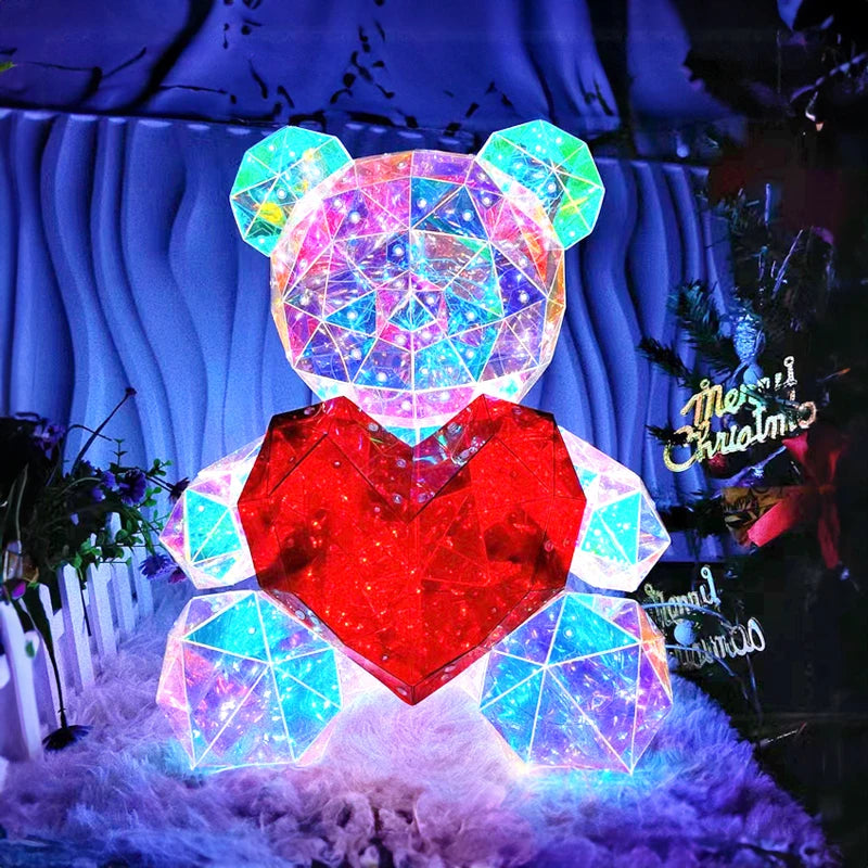 Colorful LED Glowing Bear Lamp