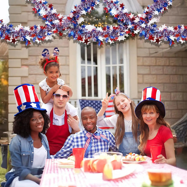 Patriotic Star Garland