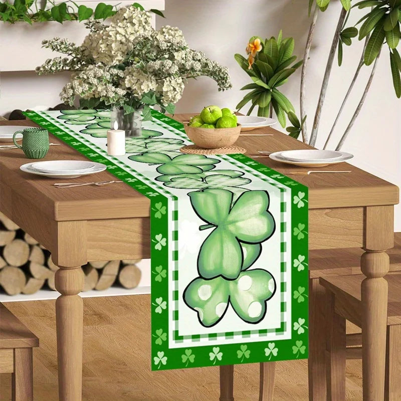 St. Patrick's Day Clover Table Runner