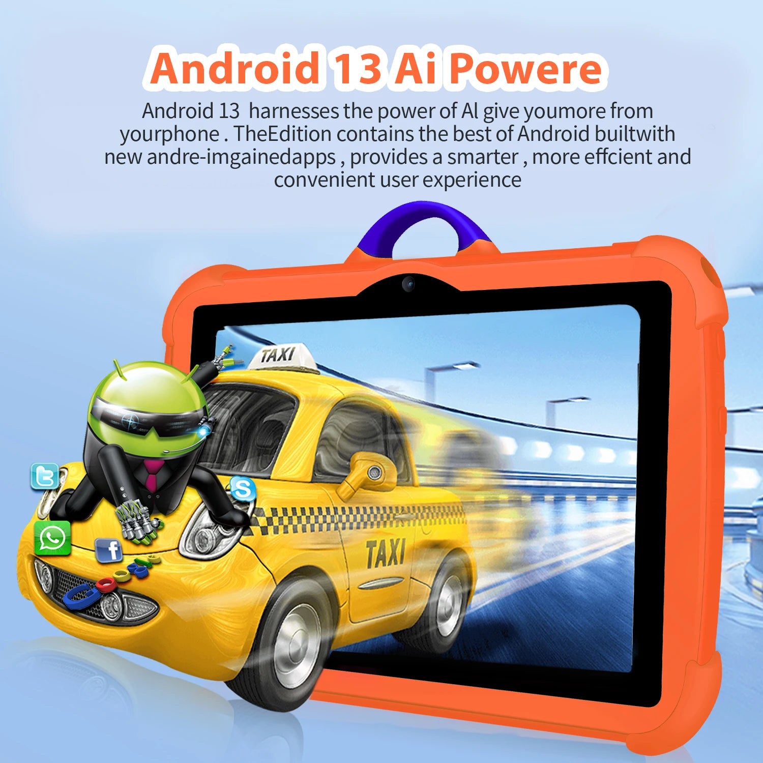 7" Kids Tablet – 5G WiFi, 4GB+64GB