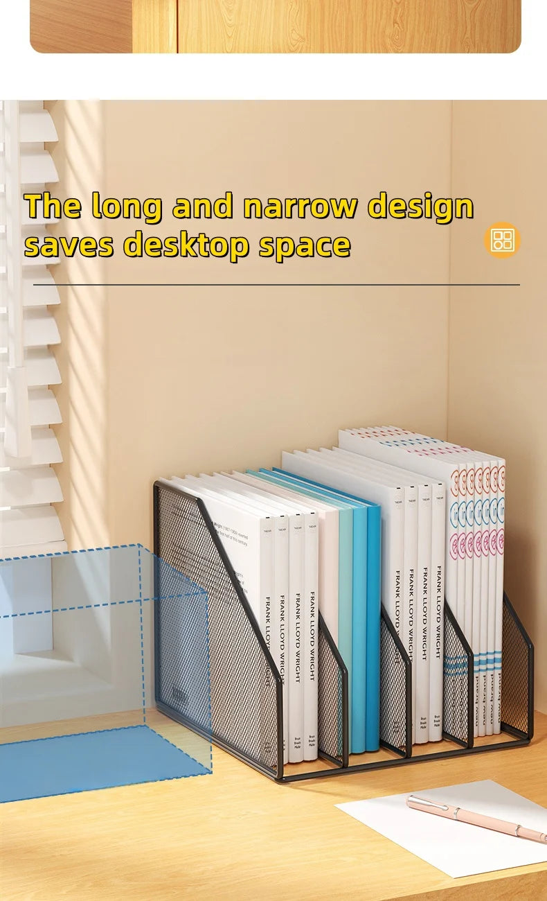 Metal File Rack Desktop Organizer