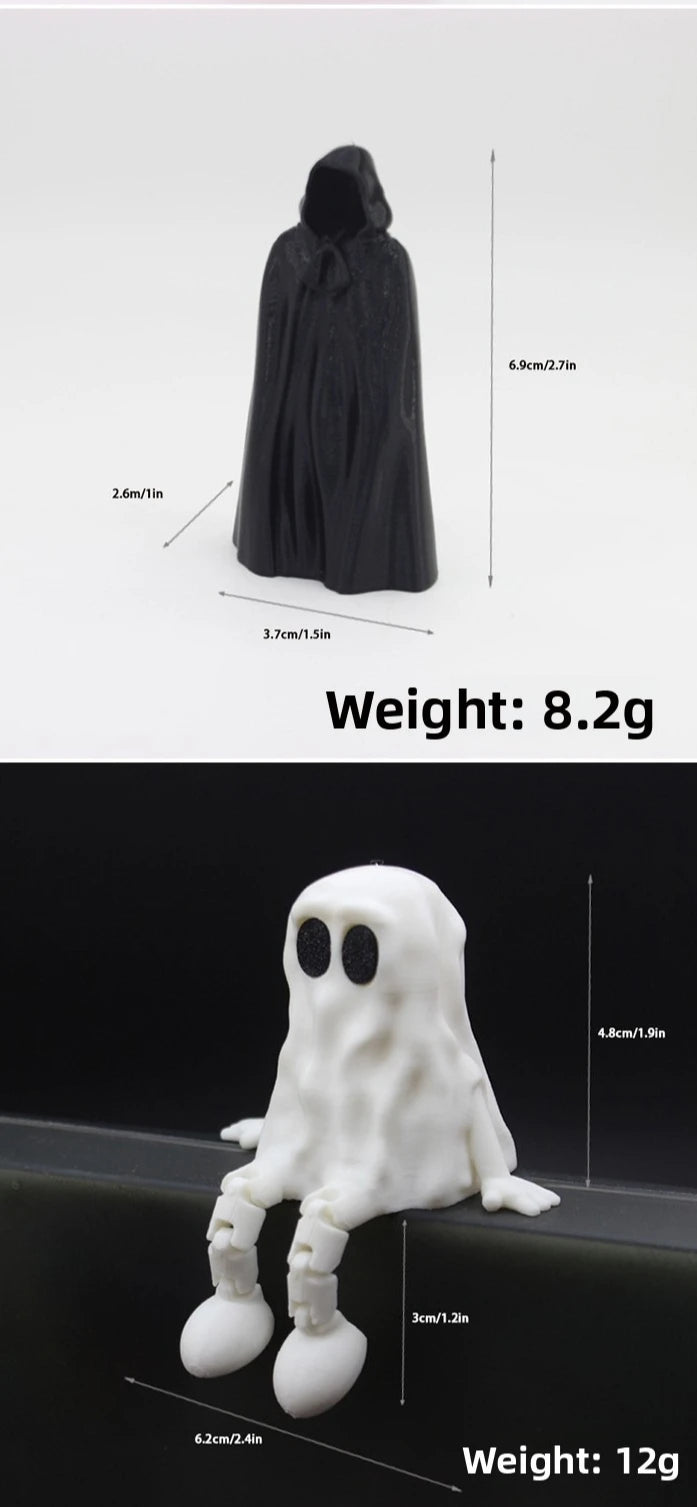 Halloween Choir Ghost & Pumpkin Man Figurine