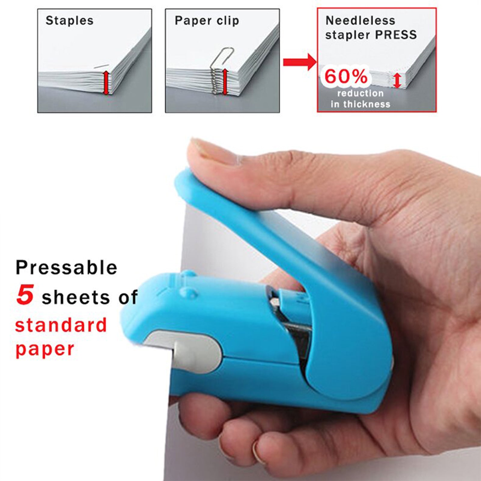 Staple less Paper Stapler