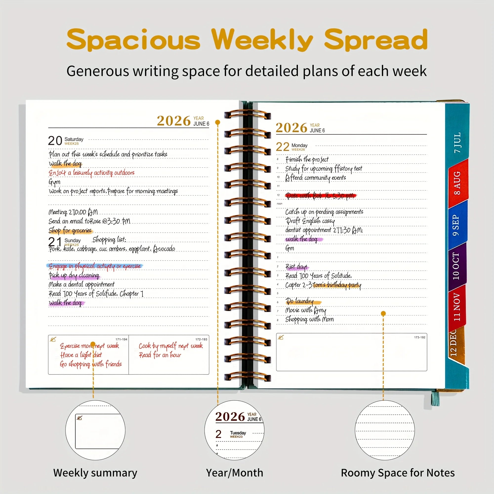 2026 Weekly & Monthly Planner