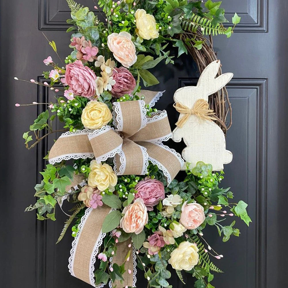 Easter Bunny Spring Wreath