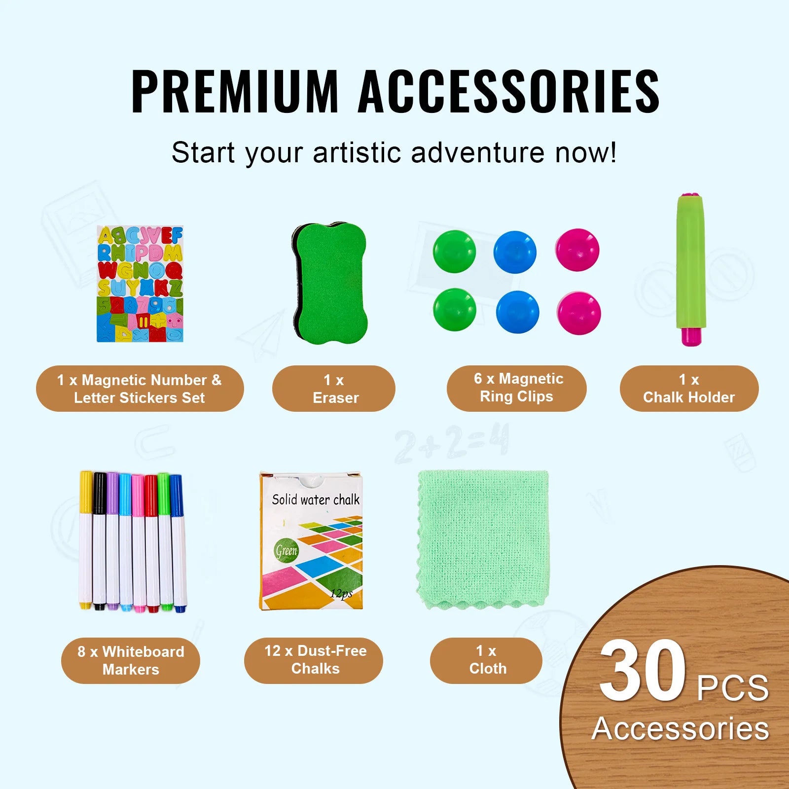 Standing Magnetic Drawing Board Art Easel