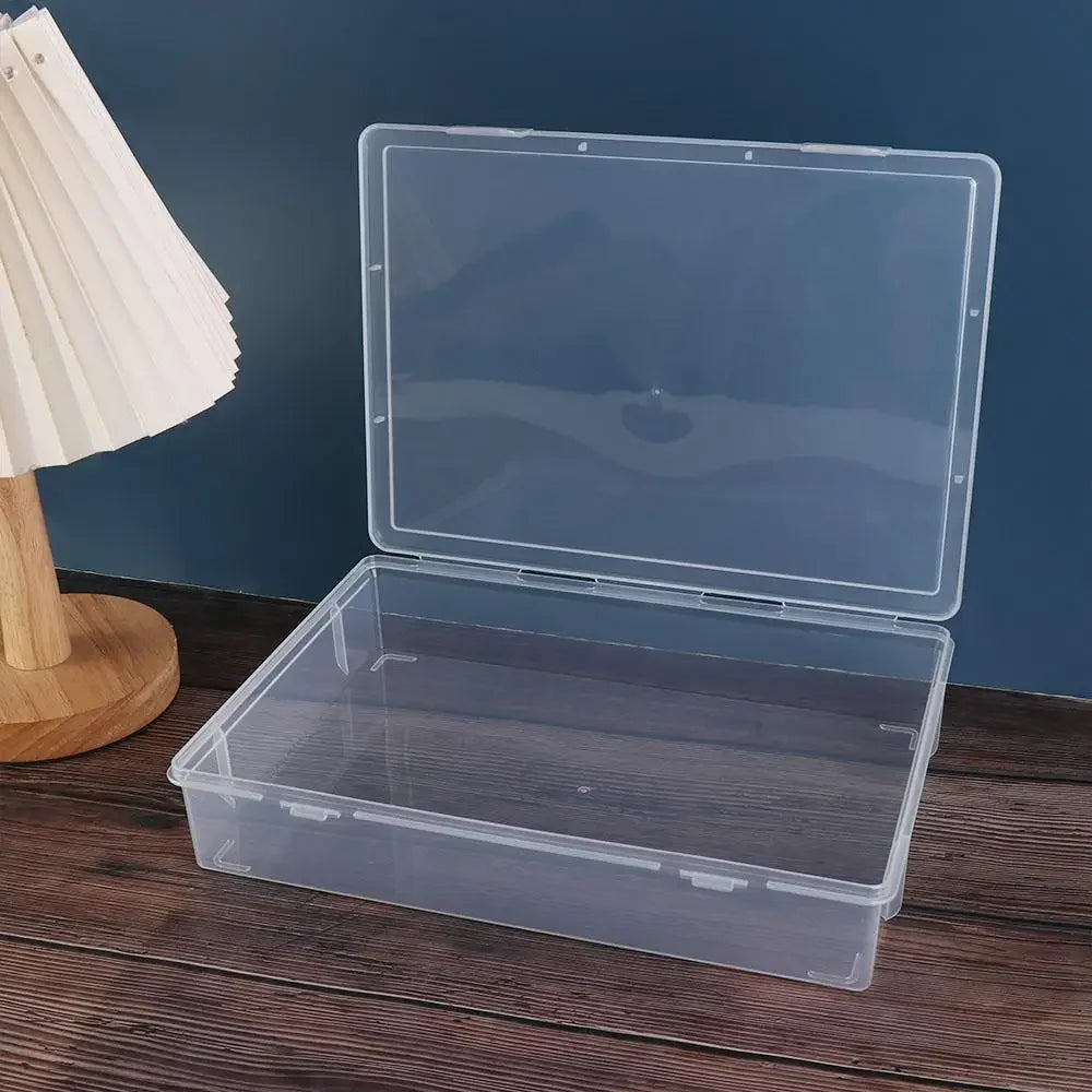 Transparent A4 File Storage Box