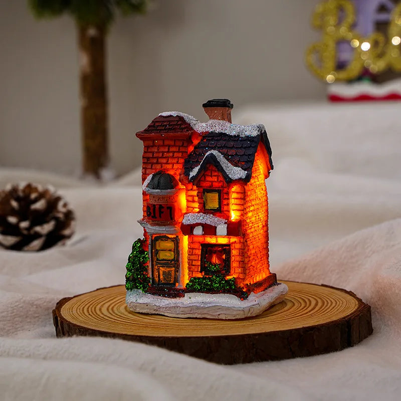 Christmas LED Glowing House Ornament