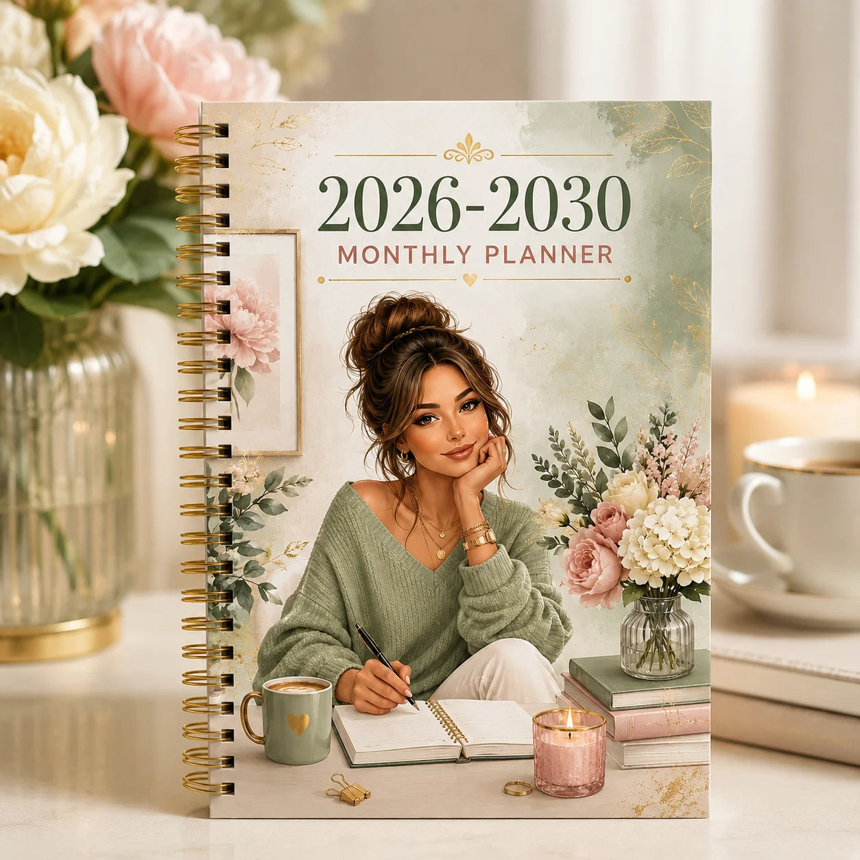 5-Year Monthly Planner Journal 2026-2030