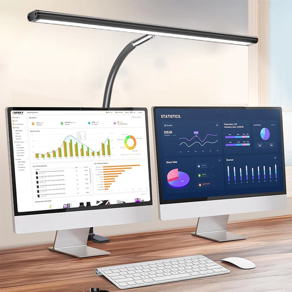 24W Ultra Bright LED Desk Lamp with Clamp