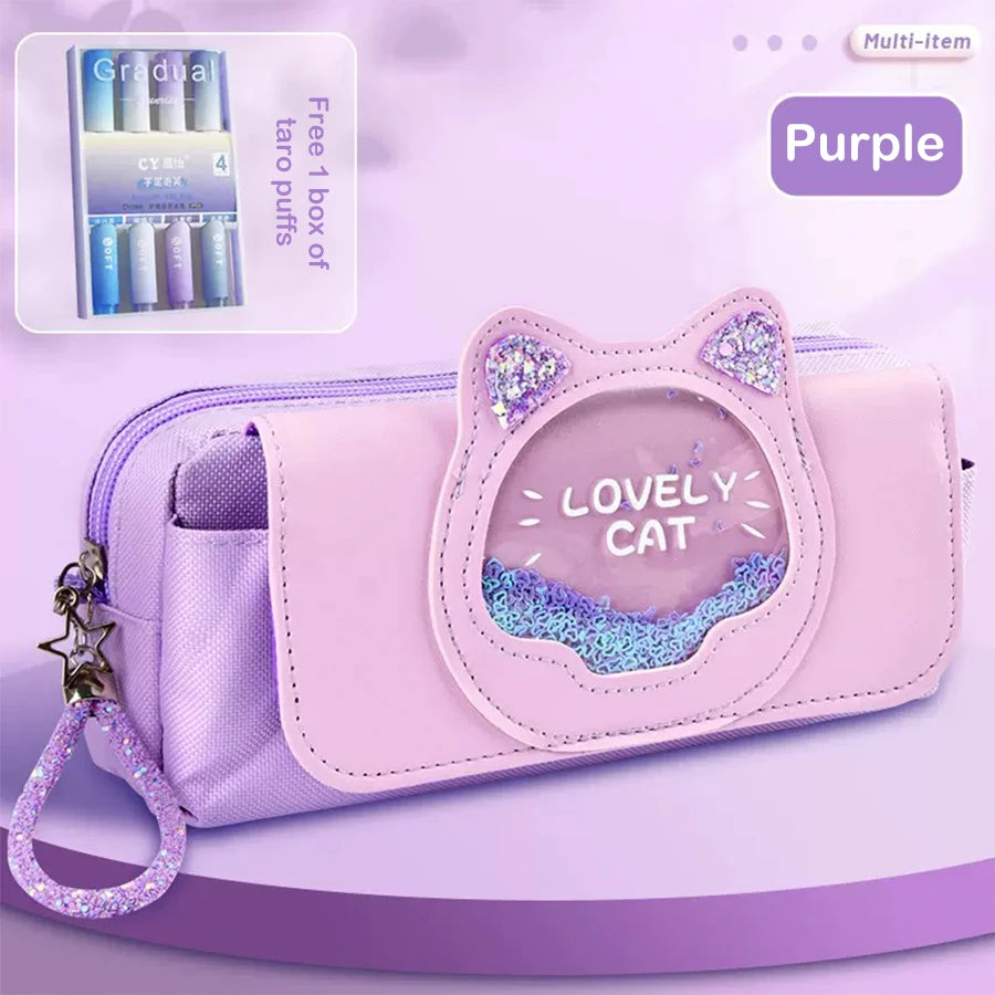 Kawaii Quicksand Pencil Case