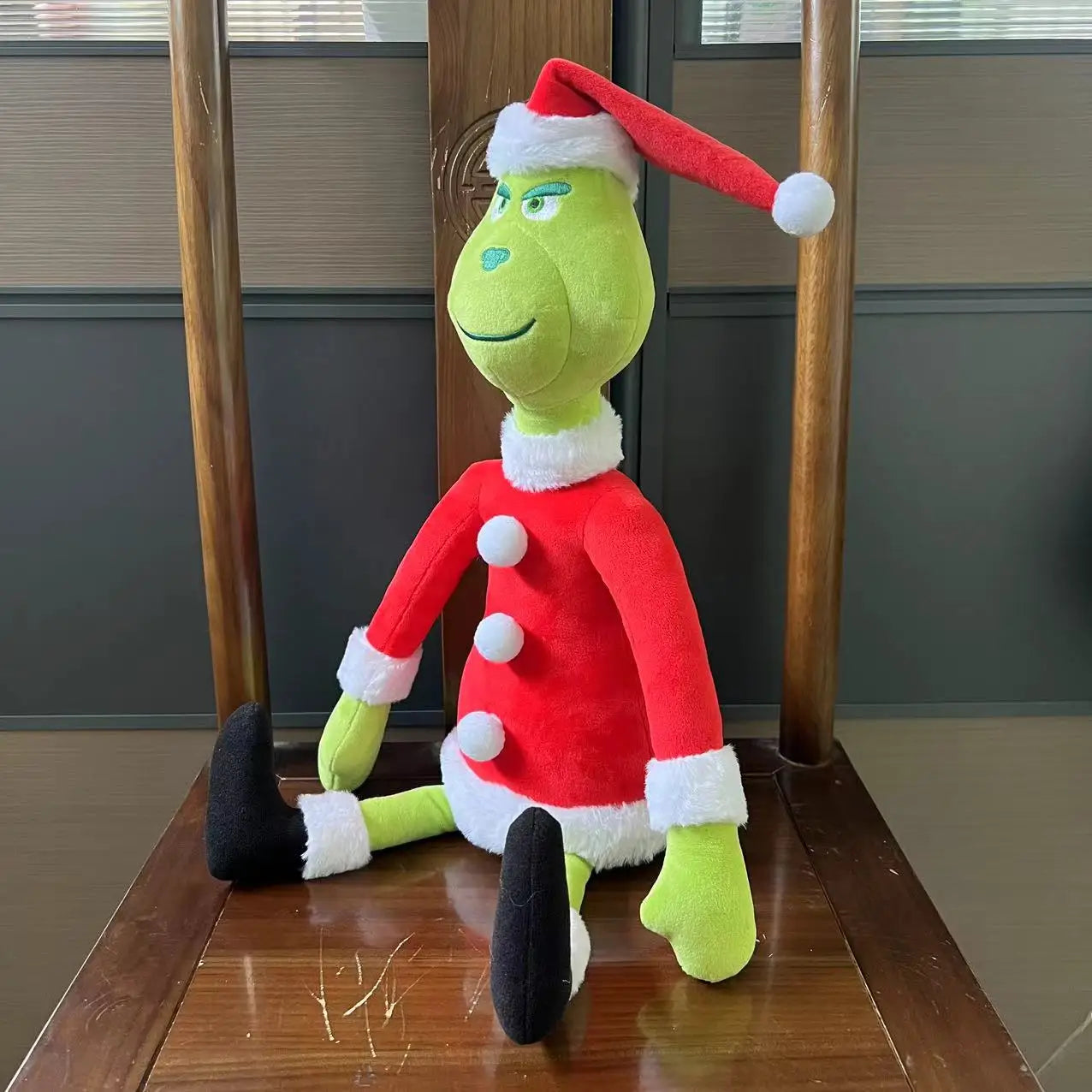 Green Shaggy Grinch Plush Doll