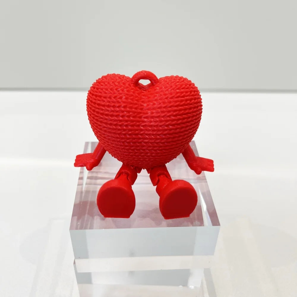 3D Printed Red Heart Ornament