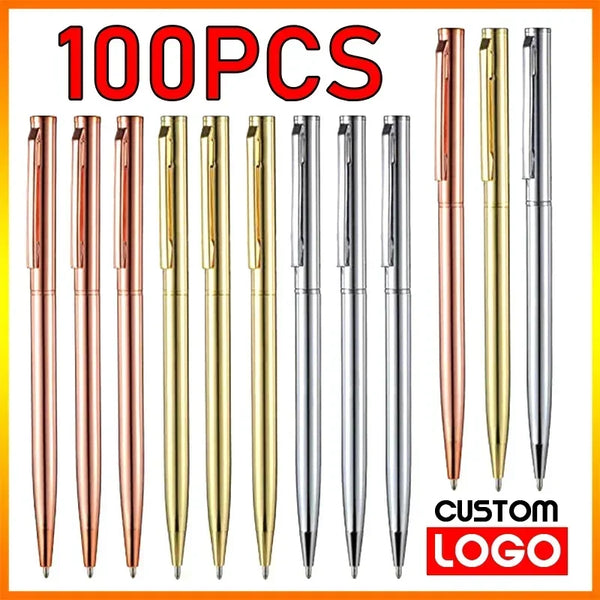 100pcs Metal Ballpoint Pen Set