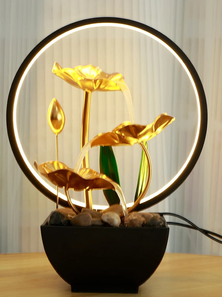 LED Tabletop Flowing Water Fountain