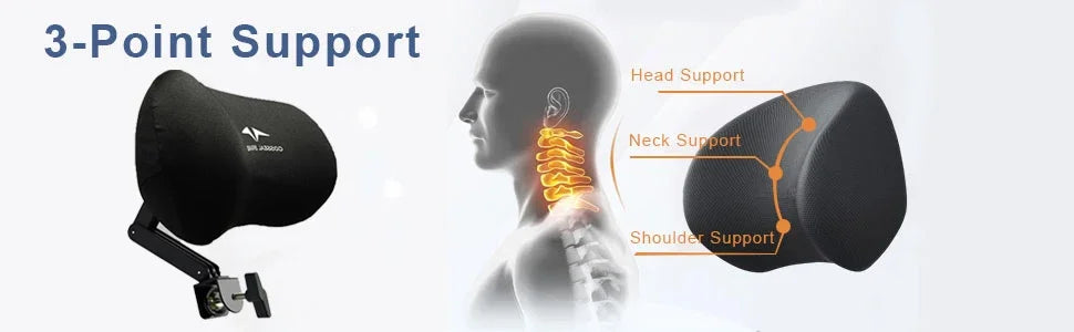 Universal Ergonomic Office Chair Headrest
