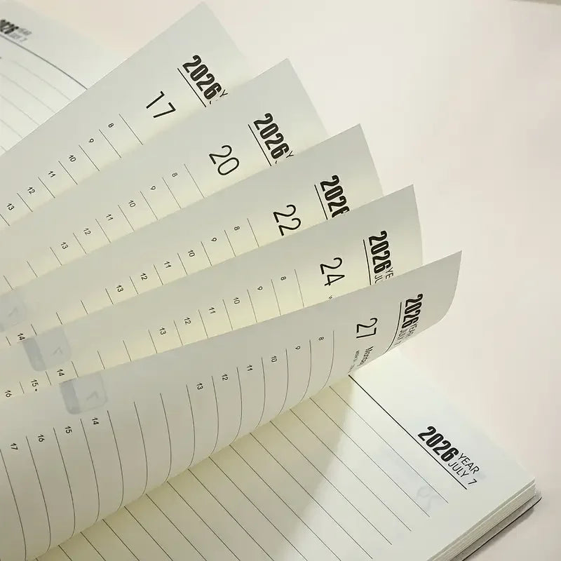 2026 A5 Daily Schedule Notebook – 365-Day Planner