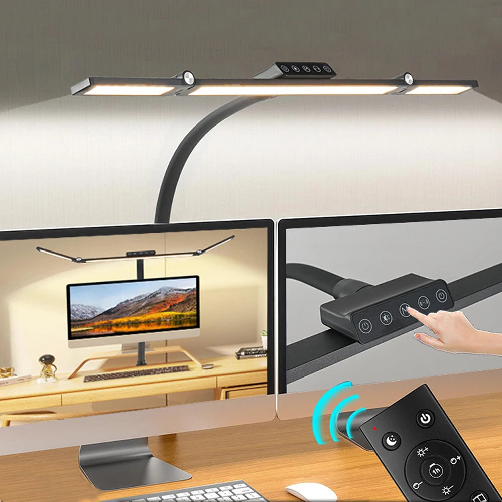 24W Ultra Bright LED Desk Lamp with Clamp