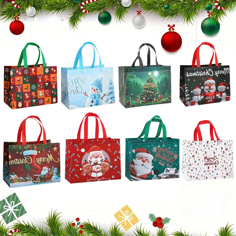 Large Reusable Santa Christmas Gift Bag