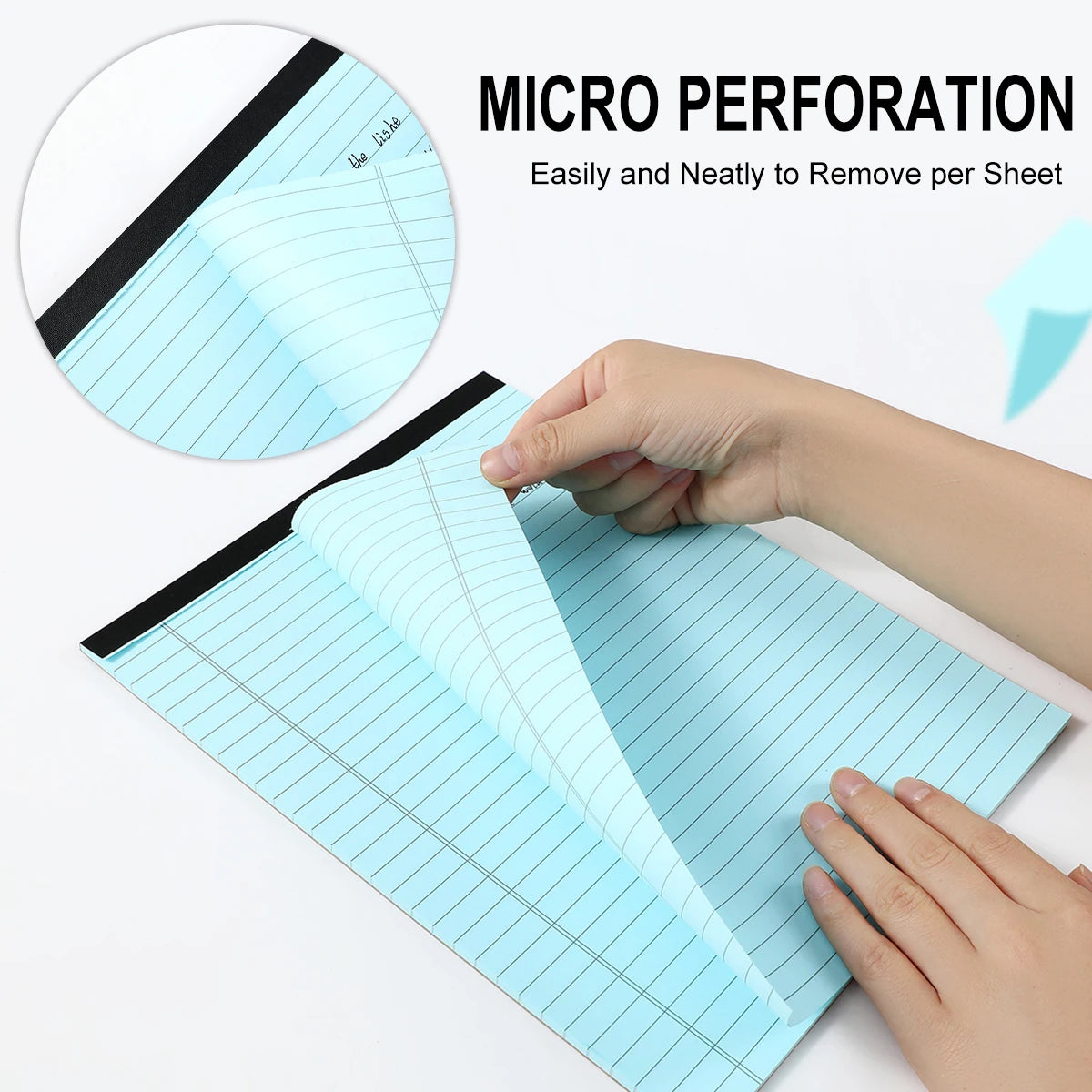 Legal Pads 8.5x11 Wide Ruled – 40 Sheets
