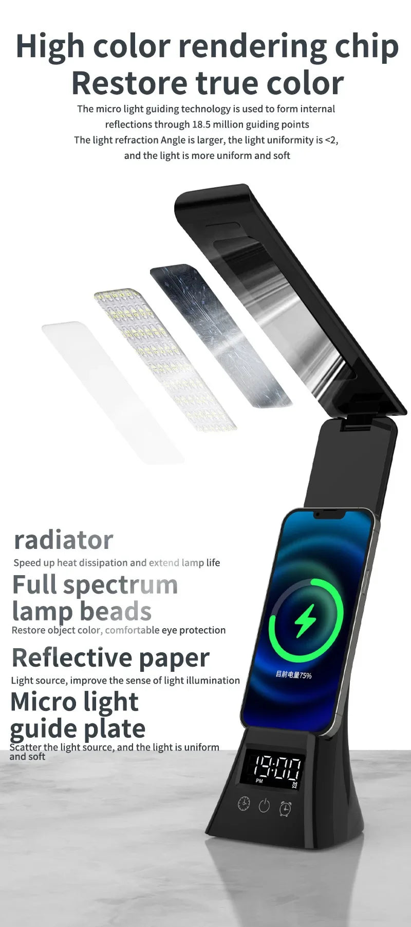 desk lamp: