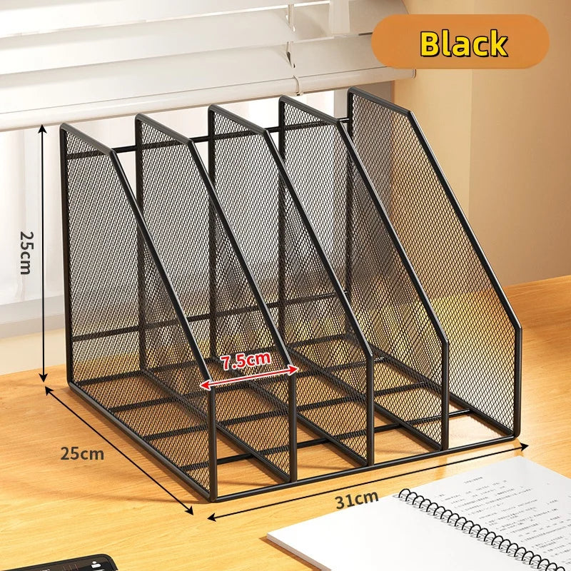 Metal File Rack Desktop Organizer