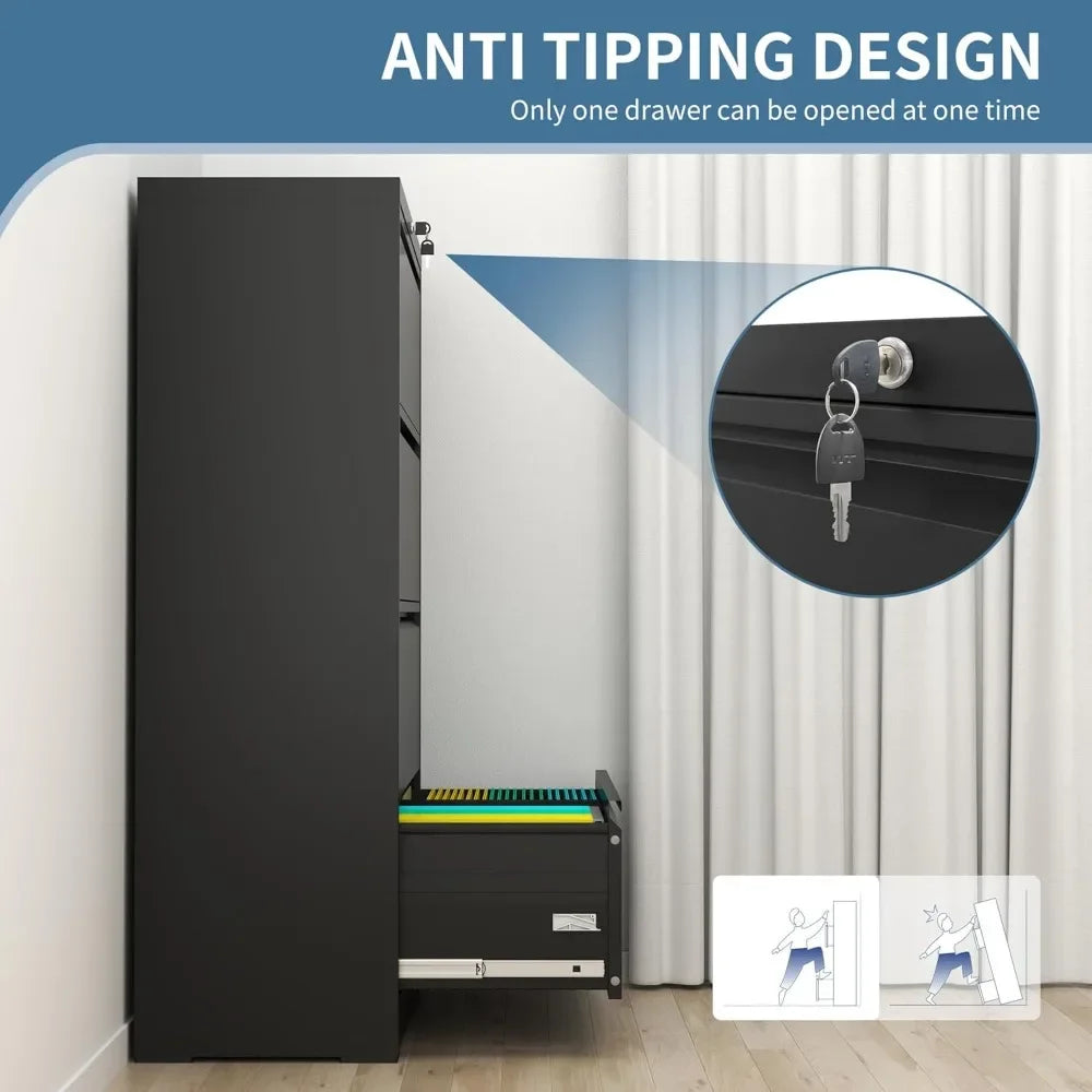File Cabinet Lockable Lateral Storage