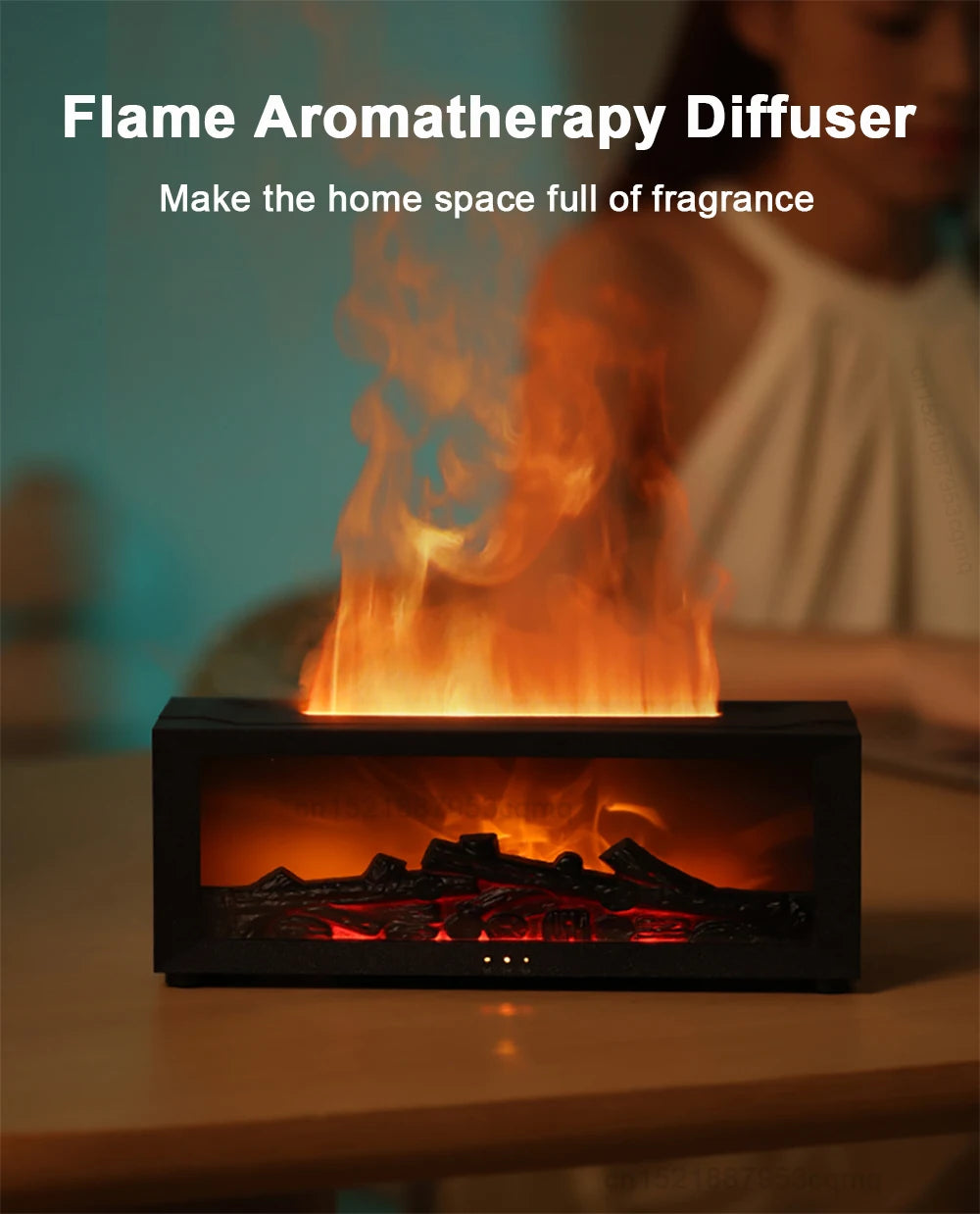 Essential Oil Humidifier Flame with Remote