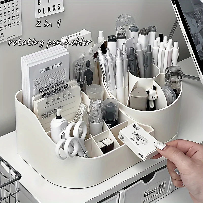 Rotating Desk Organizer with Pen Holder