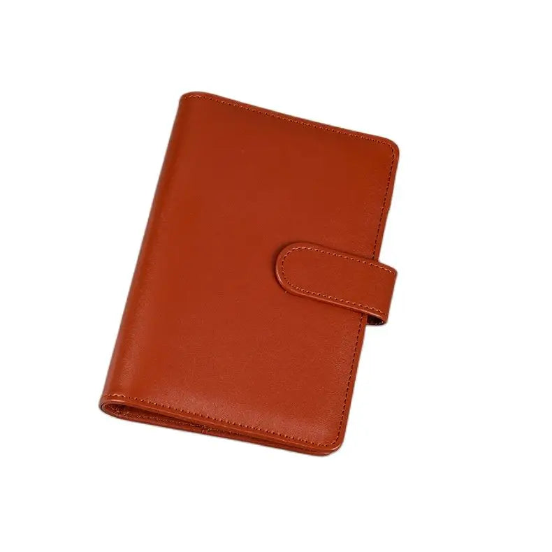 Macaron PU Leather Binder – A5/A6 DIY Planner Cover for School & Office