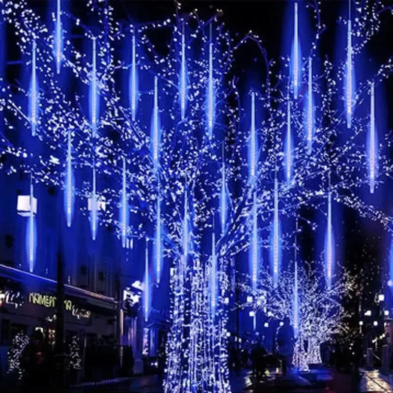 LED Meteor Shower Rain String Lights