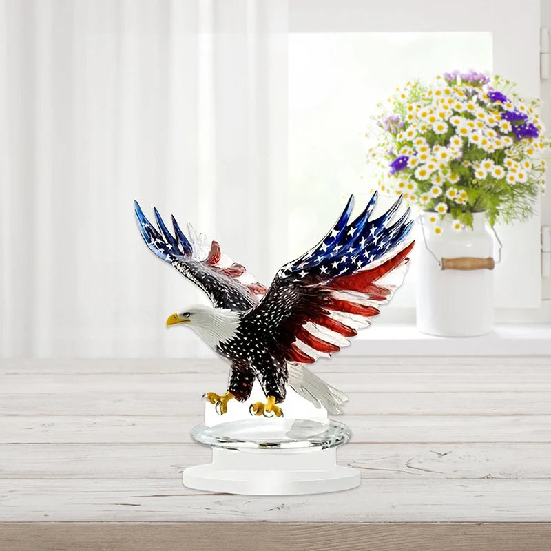 4th of July Eagle Gnome Figurine