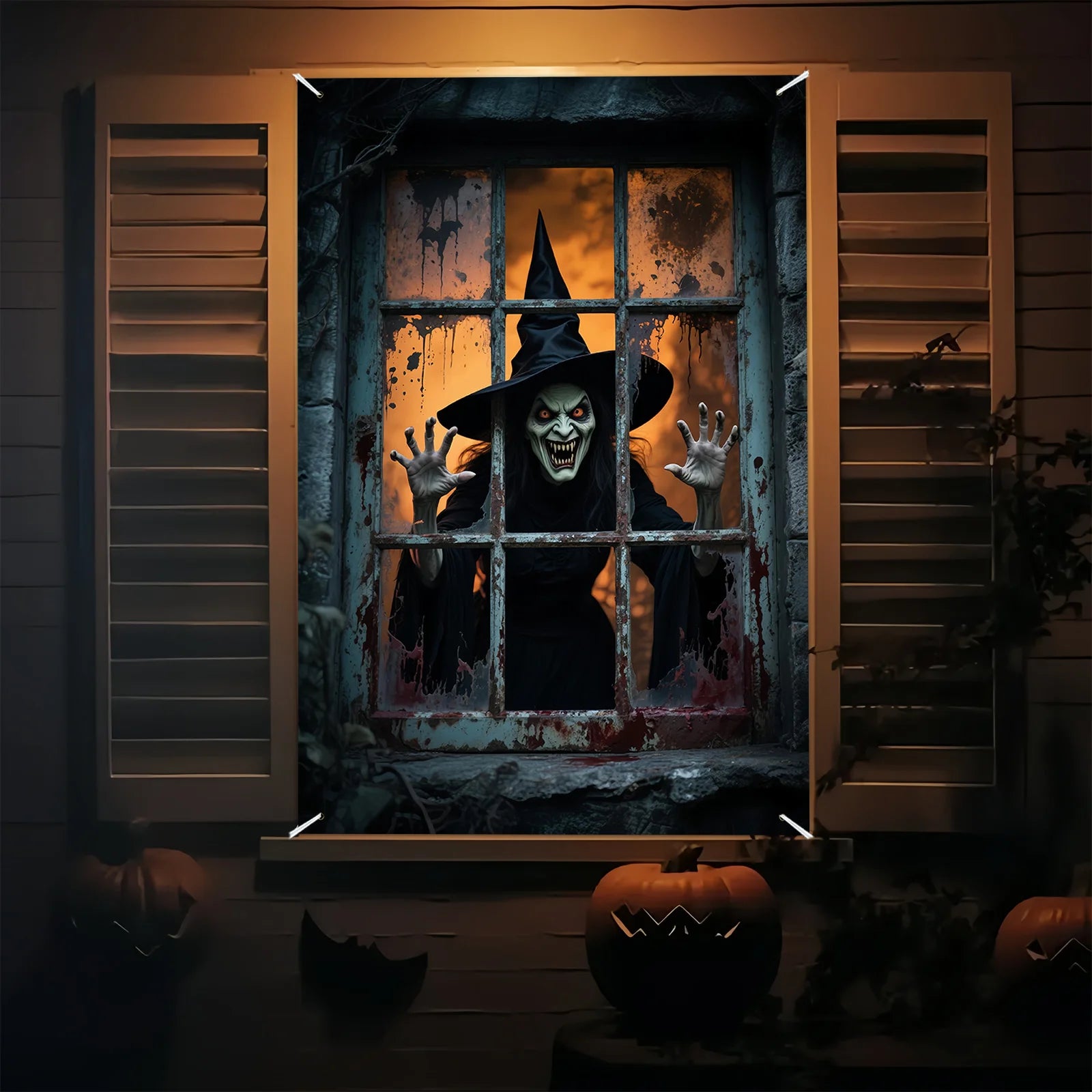 Halloween Witch Party Banner