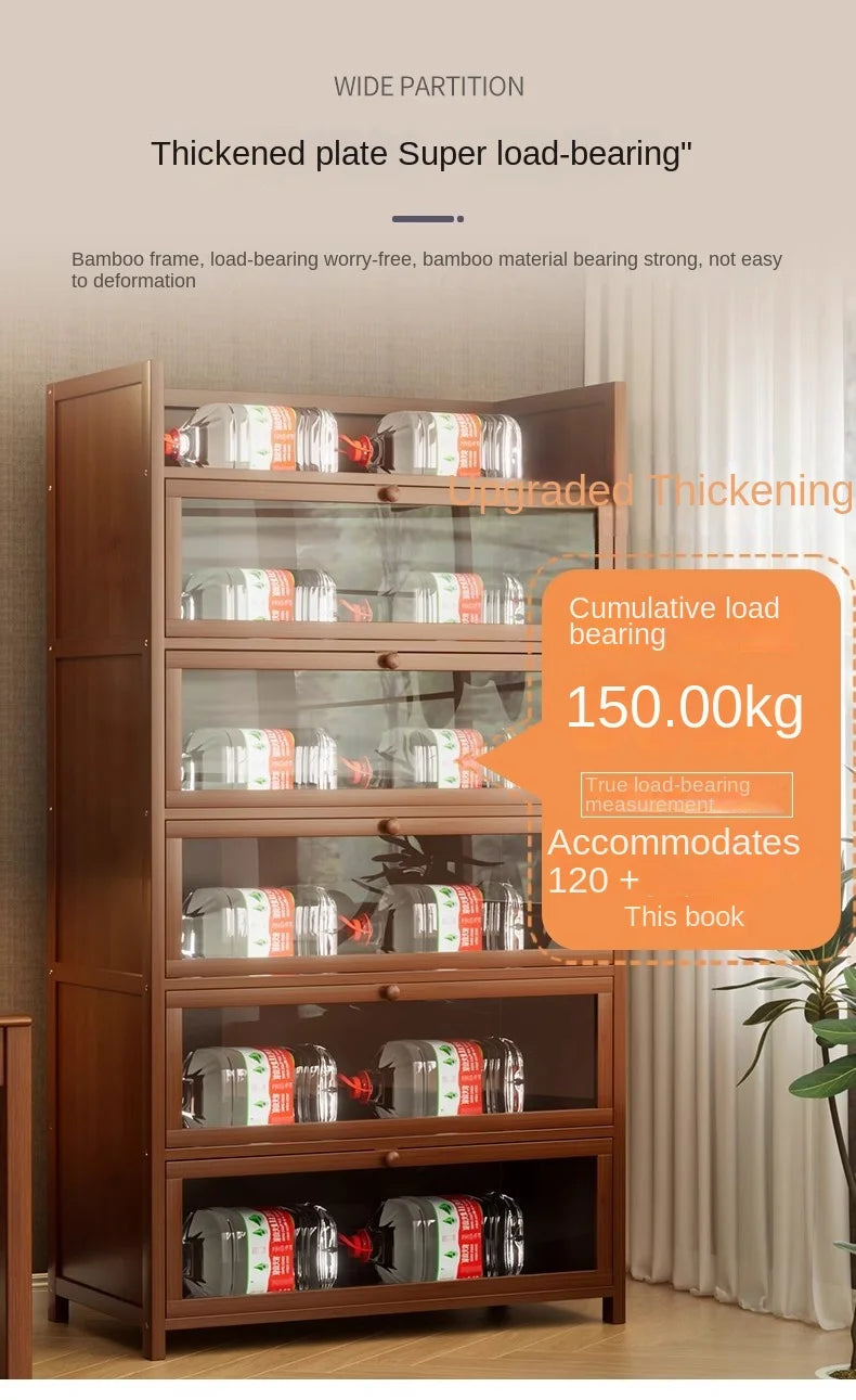 Floor-Standing Bookshelf with Doors