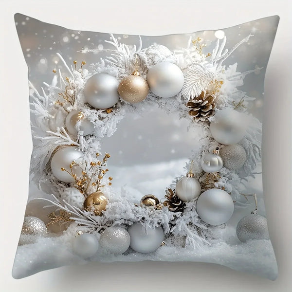 Christmas decoration pillowcase Winter Christmas Tree ball pillow cover Sofa cushion cover home decoration New Year gift
