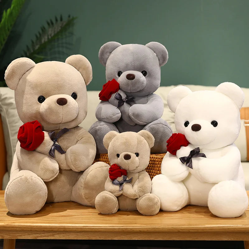 Teddy Bear with Roses Plush Toy