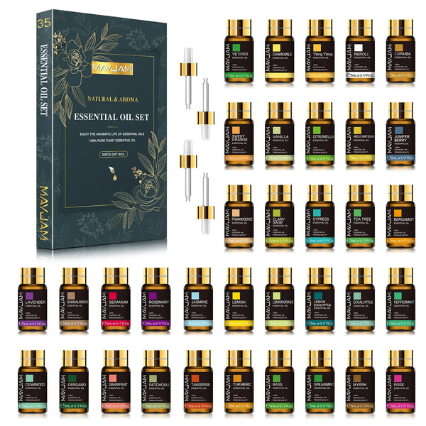 MAYJAM 35pcs Essential Oils Set