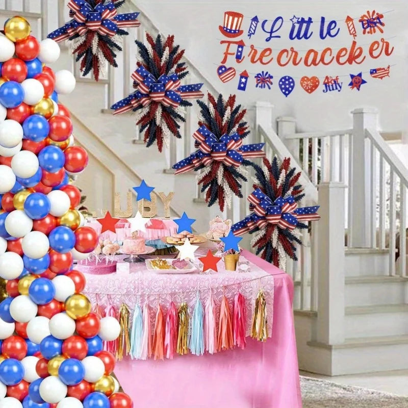 4th of July Patriotic Front Door Wreath