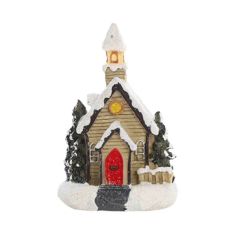 Christmas LED Glowing House Ornament