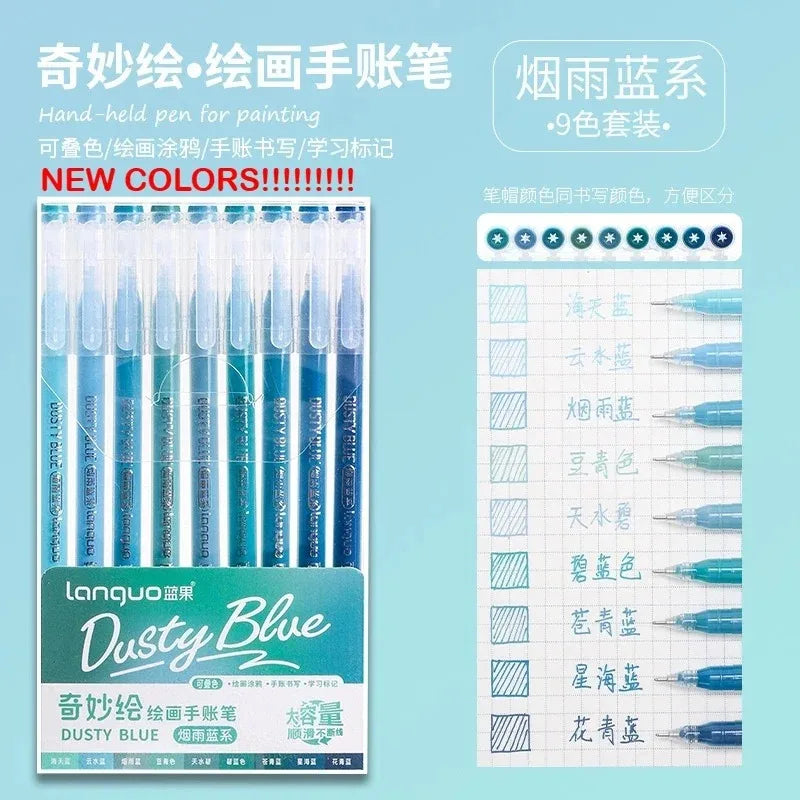 198/6 PCS Morandi Gel Pen Set