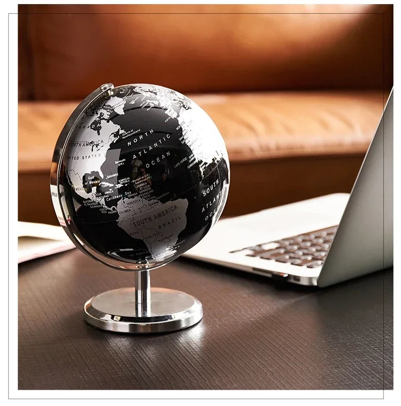 Creative Metal Rotating Globe Decoration
