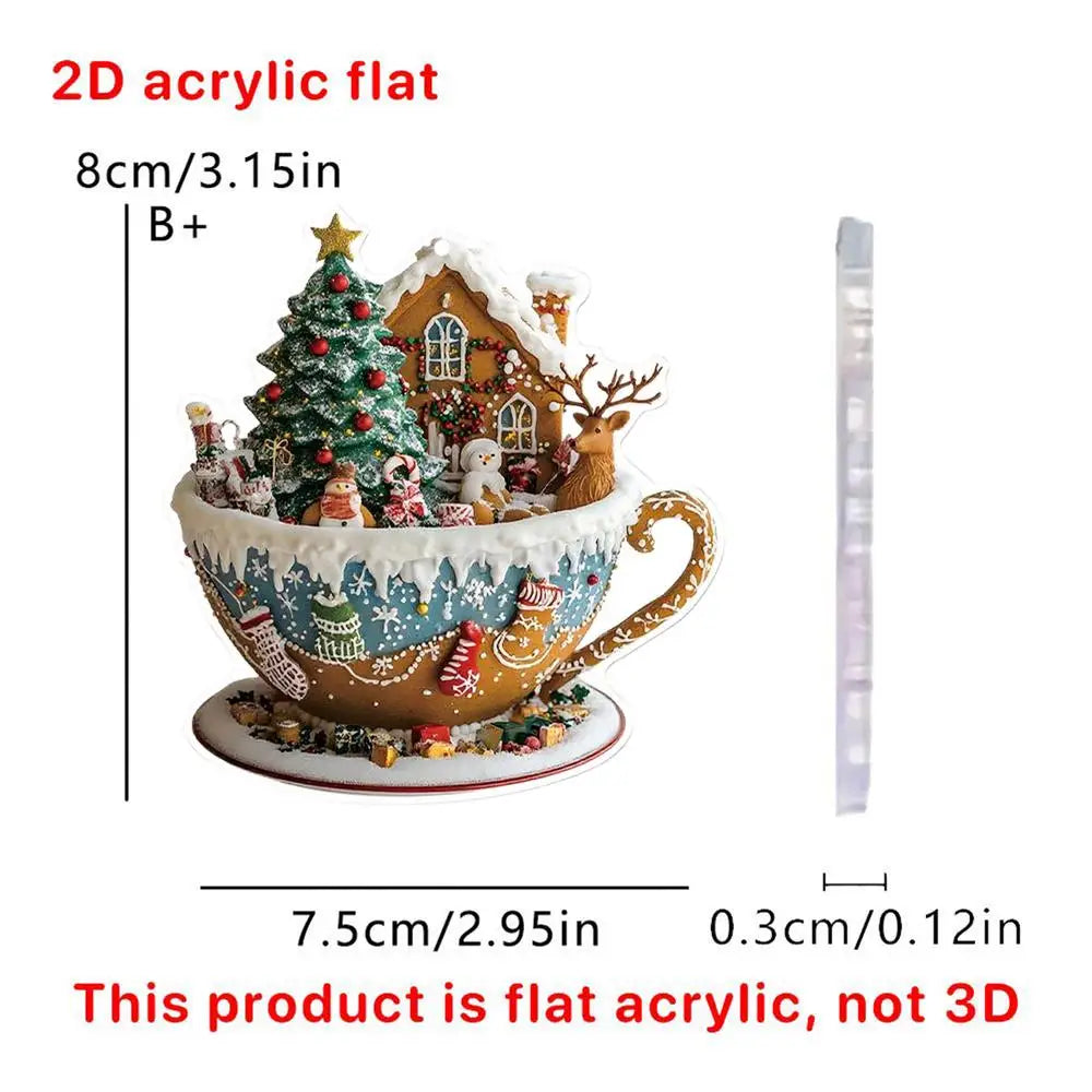 Christmas Coffee Cup Ornaments