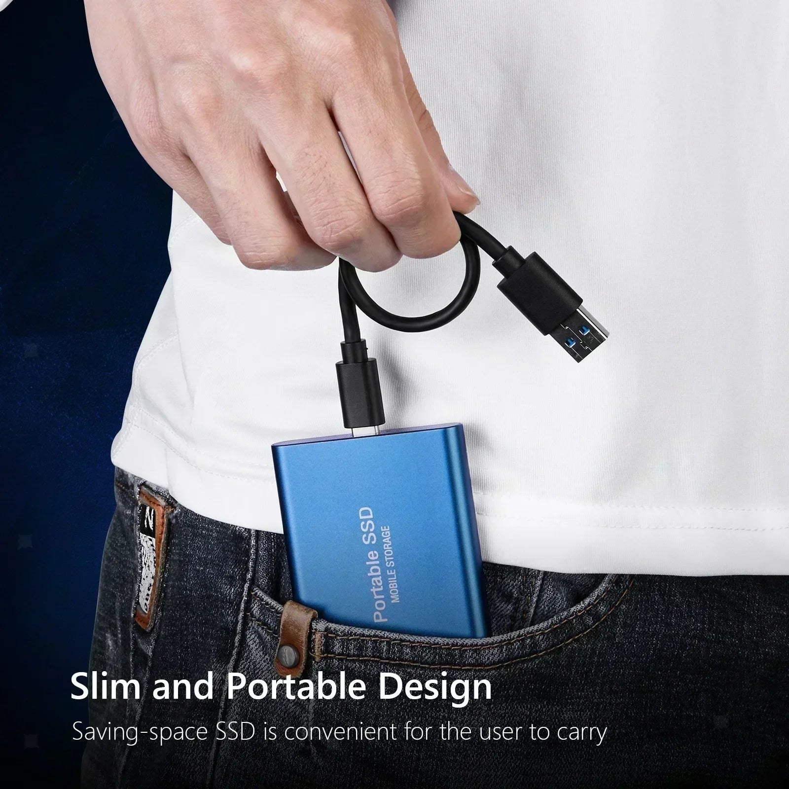 Portable Waterproof USB 3.1 External Hard Drive