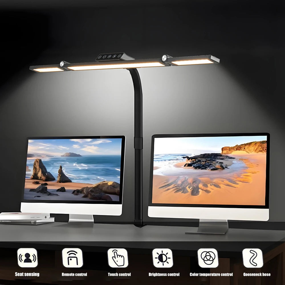 24W Ultra Bright LED Desk Lamp with Clamp